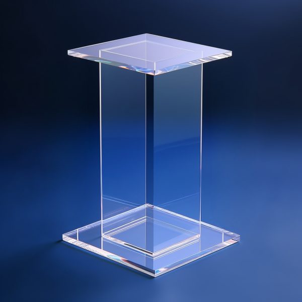 Ultra clear acrylic pedestals