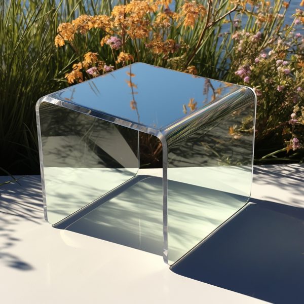 thick acrylic riser display stand