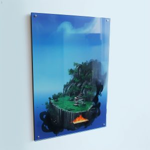acrylic sign holder for wall single sheet
