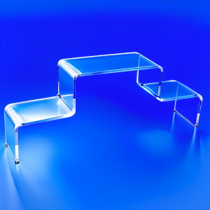 Clear Display Stand with tiers